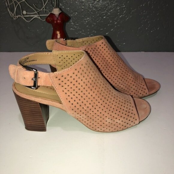 Adam Tucker perforated peep toe sandal - Picture 3 of 7